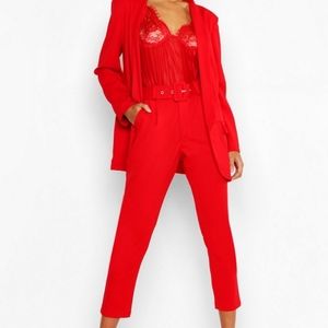 Red Blazer and Trousers
